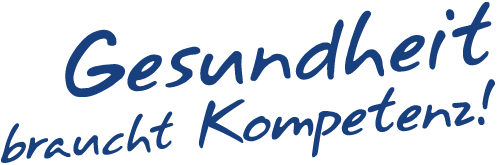 Schriftzug: Gesundheit braucht Kompetenz – Therapiezentrum Dormagen